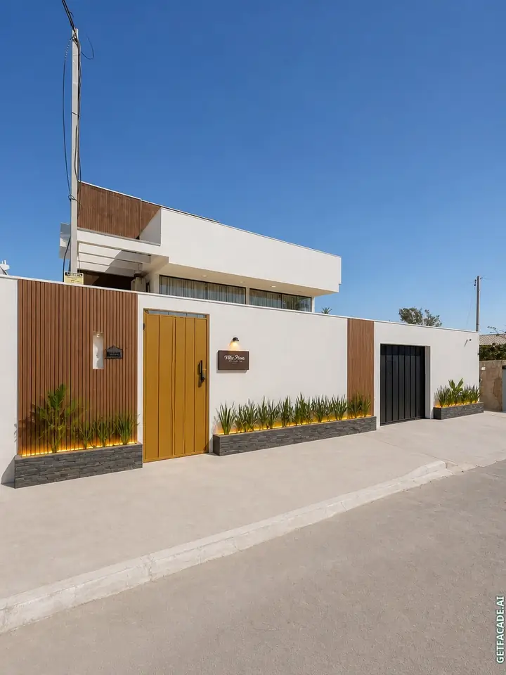 Exterior da casa transformado