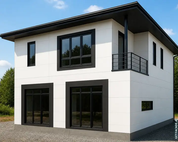 Exterior da casa transformado