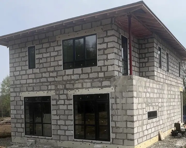 Exterior original da casa