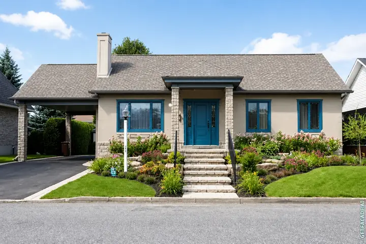Transformed home exterior