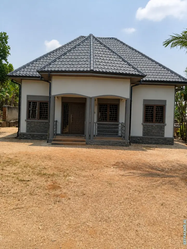Eksterior rumah setelah diubah
